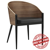 Modway EEI-604-WAL Cooper Dining Armchair in Walnut