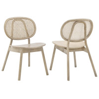 Modway EEI-6081-GRY Malina Wood Dining Side Chair Set of 2 Gray
