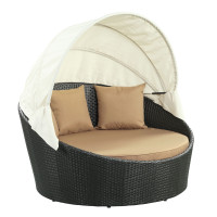 Modway EEI-642-EXP-MOC Siesta Canopy Outdoor Patio Daybed