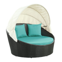 Modway EEI-642-EXP-TRQ Siesta Canopy Outdoor Patio Daybed