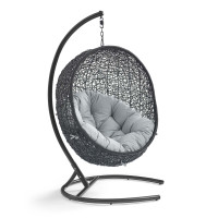 Modway EEI-739-GRY-SET Encase Swing Outdoor Patio Lounge Chair Gray