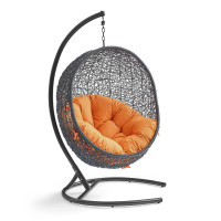 Modway EEI-739-ORA-SET Encase Swing Outdoor Patio Lounge Chair Orange