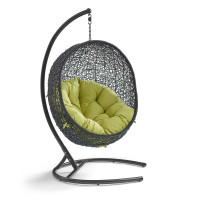 Modway EEI-739-PER-SET Encase Swing Outdoor Patio Lounge Chair Peridot