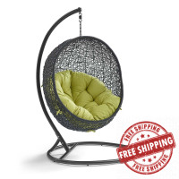 Modway EEI-739-PER-SET Encase Swing Outdoor Patio Lounge Chair Peridot