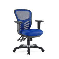 Modway EEI-757-BLU Articulate Office Chair in Blue