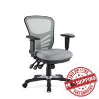 Modway EEI-757-GRY Articulate Office Chair in Gray