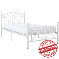 Modway EEI-799 Cottage Bed Frame in White