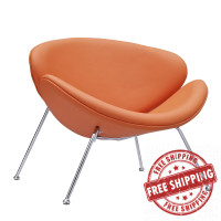 Modway EEI-809-ORA Nutshell Lounge Chair in Orange