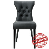 Modway EEI-812-BLK Silhouette Dining Side Chair in Black