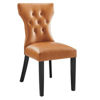 Modway EEI-812-TAN Silhouette Dining Vinyl Side Chair Tan