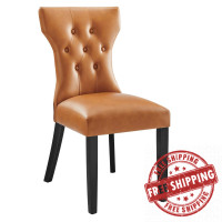 Modway EEI-812-TAN Silhouette Dining Vinyl Side Chair Tan