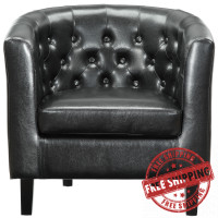 Modway EEI-813-BLK Prospect Vinyl Armchair