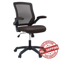 Modway EEI-825-BRN Veer Office Chair in Brown