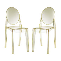 Modway EEI-906-YLW Casper Dining Chairs Set of 2 Yellow