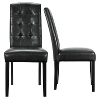 Modway EEI-952-BLK Perdure Dining Chairs Set of 2