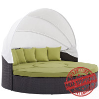 Modway EEI-983-EXP-PER-SET Quest Canopy Outdoor Patio Daybed