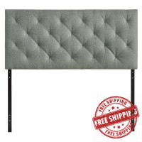 Modway MOD-5040-GRY Theodore Queen Headboard in Gray