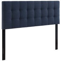 Modway MOD-5041-NAV Lily Queen Fabric Headboard in Navy