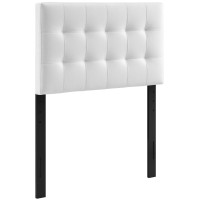 Modway MOD-5149-WHI Countess Twin Vinyl Headboard in White