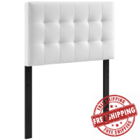 Modway MOD-5149-WHI Countess Twin Vinyl Headboard in White