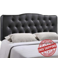 Modway MOD-5157-BLK Annabel Full Vinyl Headboard in Black