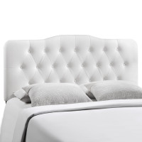 Modway MOD-5157-WHI Annabel Full Vinyl Headboard in White