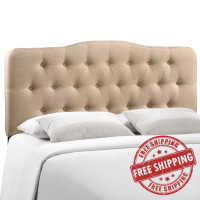 Modway MOD-5158-BEI Annabel King Fabric Headboard in Beige