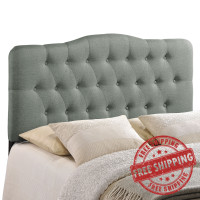 Modway MOD-5158-GRY Annabel King Fabric Headboard in Gray