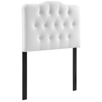 Modway MOD-5161-WHI Annabel Twin Vinyl Headboard in White