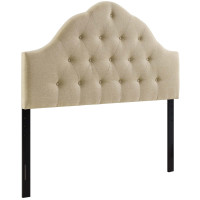 Modway MOD-5162-BEI Sovereign Queen Fabric Headboard in Beige