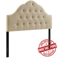 Modway MOD-5166-BEI Sovereign King Fabric Headboard in Beige