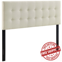 Modway MOD-5170-IVO Emily Queen Fabric Headboard in Ivory