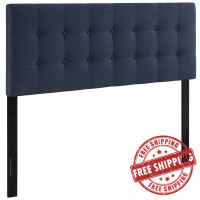 Modway MOD-5170-NAV Emily Queen Fabric Headboard in Navy