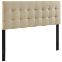 Modway MOD-5174-BEI Emily King Fabric Headboard in Beige