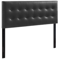 Modway MOD-5175-BLK Emily King Vinyl Headboard in Black