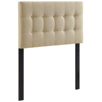 Modway MOD-5176-BEI Emily Twin Fabric Headboard in Beige