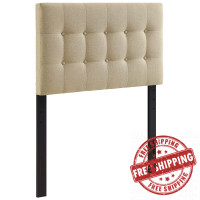 Modway MOD-5176-BEI Emily Twin Fabric Headboard in Beige