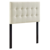 Modway MOD-5176-IVO Emily Twin Fabric Headboard in Ivory