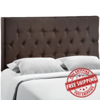 Modway MOD-5202-DBR Clique Queen Headboard in Dark Brown