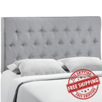 Modway MOD-5203-GRY Clique King Headboard in Gray