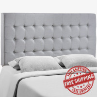 Modway MOD-5210-GRY Addison Queen Headboard in Gray