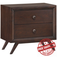Modway MOD-5240-CAP Tracy Nightstand in Cappuccino