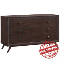 Modway MOD-5241-CAP Tracy Wood Dresser in Cappuccino
