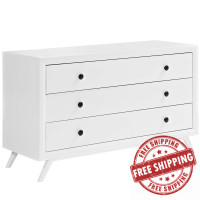 Modway MOD-5241-WHI Tracy Wood Dresser White