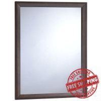 Modway MOD-5243-CAP Tracy Mirror in Cappuccino