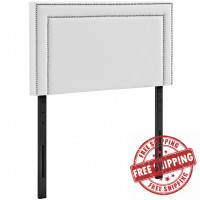 Modway MOD-5373-WHI Jessamine Twin Vinyl Headboard in White