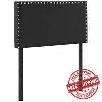 Modway MOD-5381-BLK Phoebe Twin Vinyl Headboard in Black