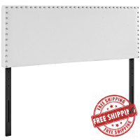 Modway MOD-5383-WHI Phoebe Full Vinyl Headboard in White