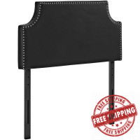 Modway MOD-5389-BLK Laura Twin Vinyl Headboard in Black