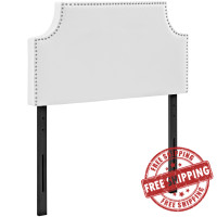 Modway MOD-5389-WHI Laura Twin Vinyl Headboard in White